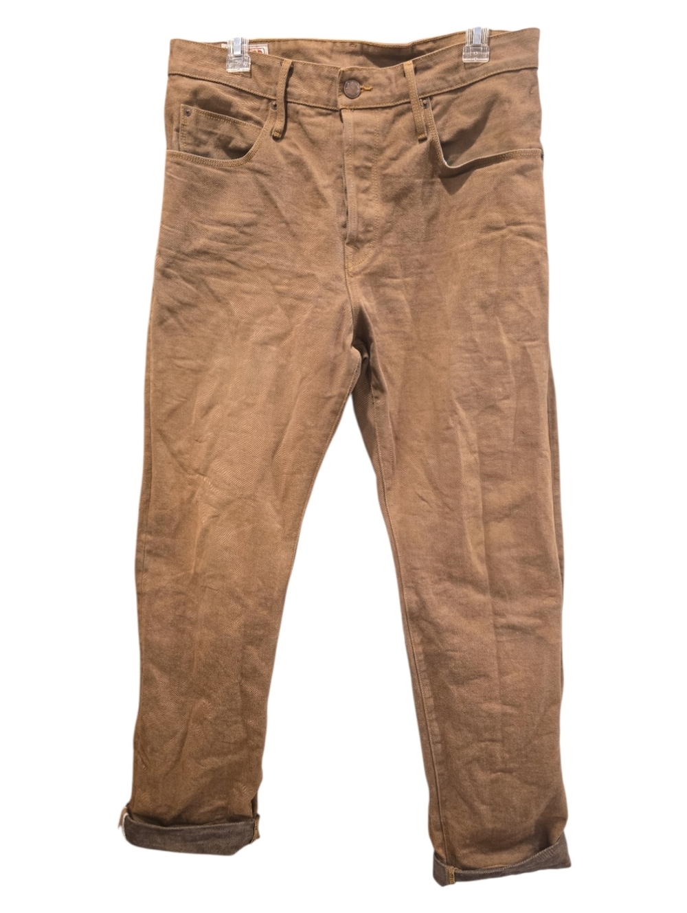 Belford Freenote Cloth Selvedge Denim Jeans in Brown Size 34